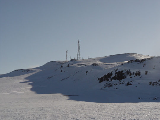 Sjálfvirk veðurstöð á Gagnheiði.